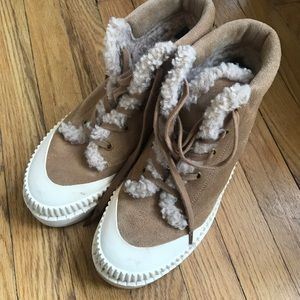 Silent D suede boots with faux fur liner size 39 some scuffs but great condition